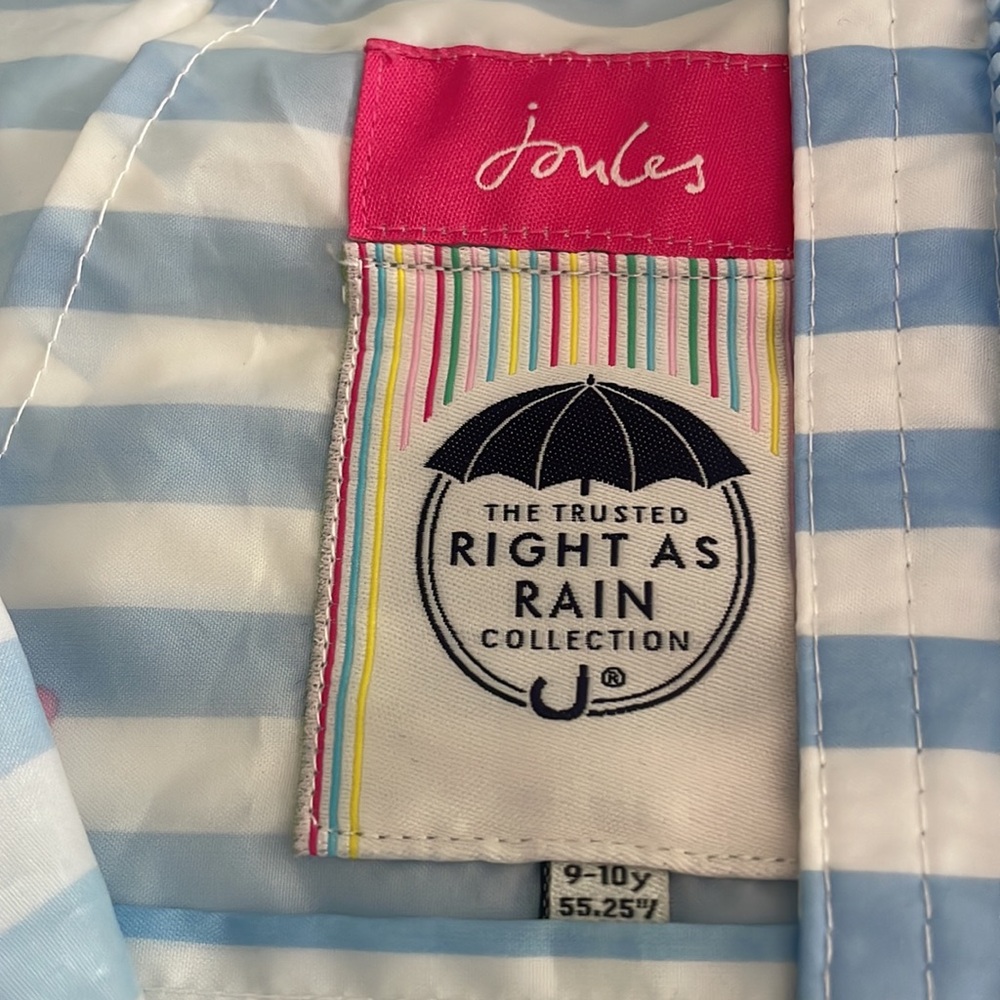 Joules Kids Raincoat with lobster 🦞 print - Picture 3 of 5